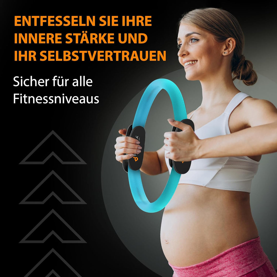 MANTRA SPORTS Pilates Ring Circle Beckenboden Trainer Damen, Magic Fitness Ring Oberschenkeltrainer