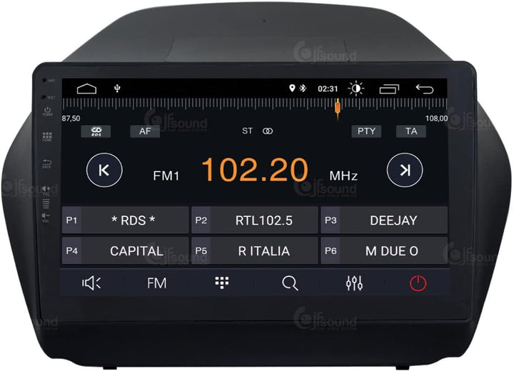 Personalisiertes Autoradio für Hyundai IX35 mit GPS, Kamera, Verstärker und grossem LCD als Standard