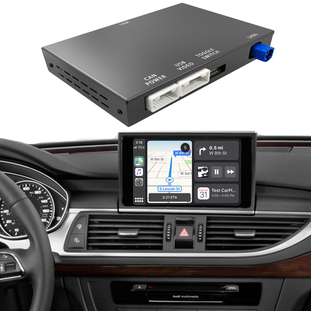 EZoneTronics Wireless CarPlay & Android Auto Retrofit Kit Decoder für Audi A6/A7 2012-2016 mit RMC S