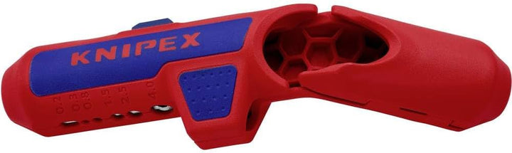 Knipex ErgoStrip® Universal-Abmantelungswerkzeug für Rechtshänder 135 mm 16 95 01 SB Rechts-Händer,