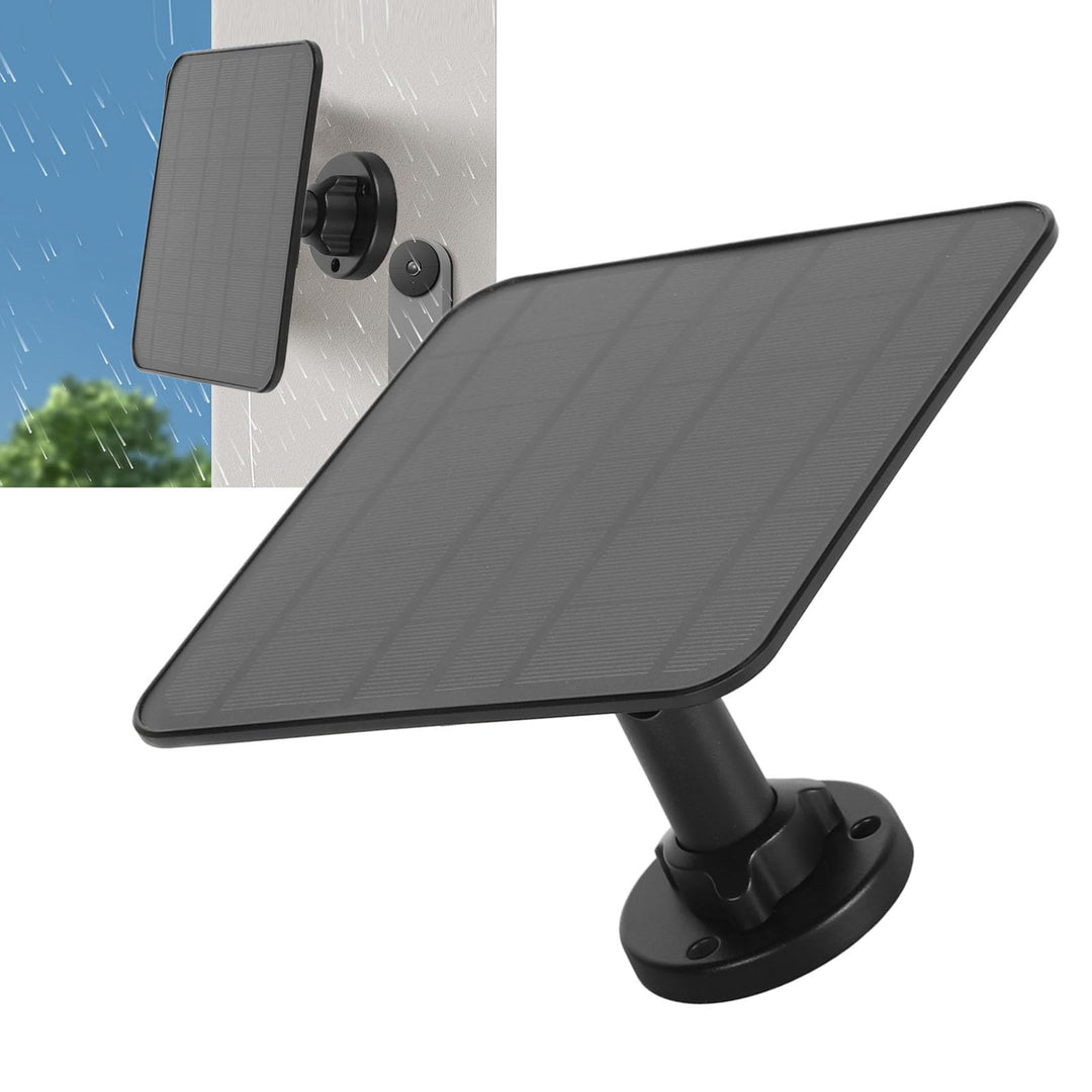 12 W Solarpanel Ladegerät, Netzteil für Arlo Pro 3 Pro 4 Ultra 2 Go 2, 9,8 Fuss/3 M IP65 Wasserdicht