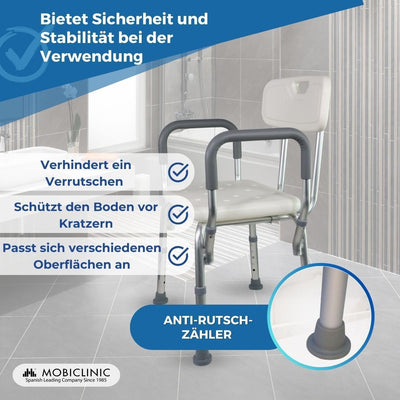 Mobiclinic, Modell Puerto, Badestuhl für Behinderte, Duschhilfe, Badehocker für Ältere, Badesit mit