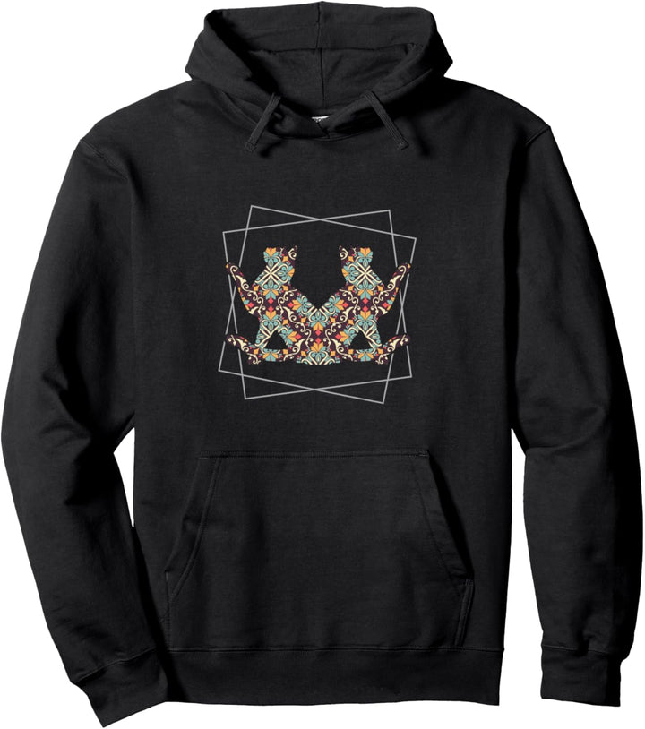 Vintage Katze Pullover Hoodie