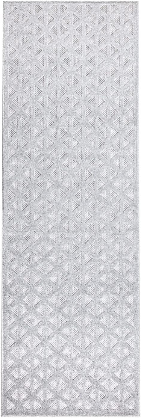 carpet city In-& Outdoor Teppich - Läufer 80x250 cm - für Innen-& Aussenbereich - Wetterfest Balkon-