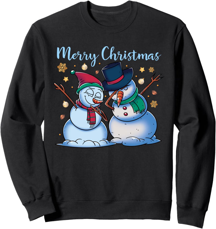 Pajama Party Advent Kinder Geschenk Dabbing Schneemann Sweatshirt