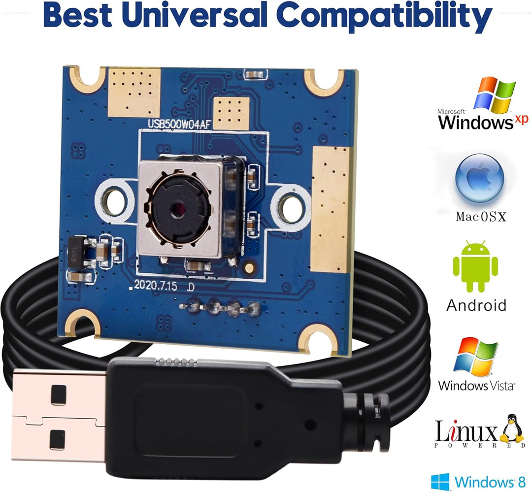 ELP 5 Megapixel Autofokus USB Kamera CMOS OV5640 60 Grad Objektiv 25 * 30mm Mini USB HD Kameramodul