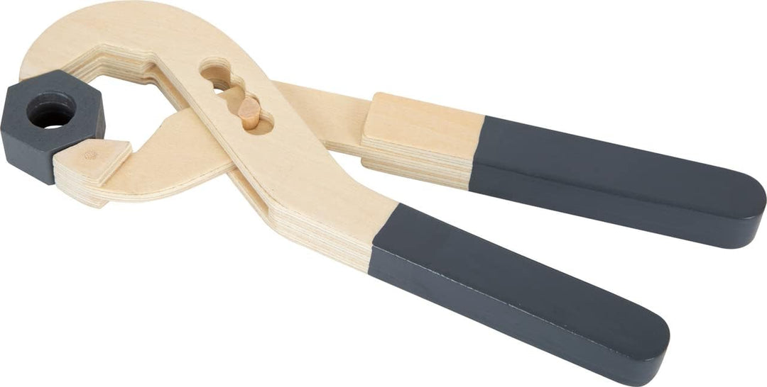 Small Foot Werkzeuggürtel Miniwob, verstellbar und mit Werkzeugen aus Holz, für Kinder ab 3 Jahren,