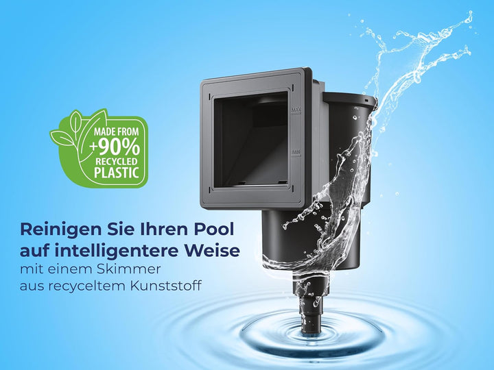 Gre AR100G - Skimmer für die Pool-Standard + Ventilantrieb, Farbe grau Grau Einheitsgrösse, Grau Ein