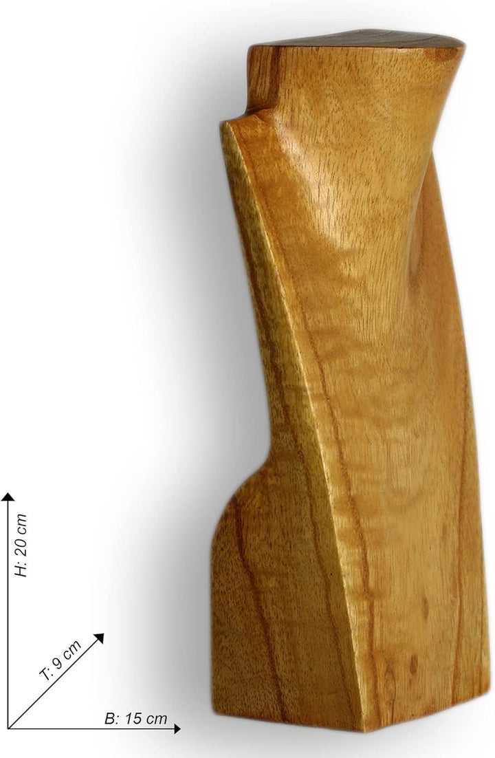 ART-CRAFT Schmuckständer Kettendisplay Schmuckbüste aus Holz Natur 20 cm Natur 20cm, Natur 20cm