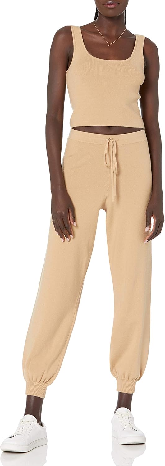 The Drop Maddie superweiche Strick-Jogginghose mit lockerer Passform, für Damen XS Curds & Whey, XS