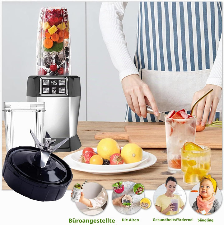 Mixer Ersatzteile Klingen für Nutri Ninja Auto-iQ Küchenmaschine, 7-Flossen Klinge für Ninja Mixer B