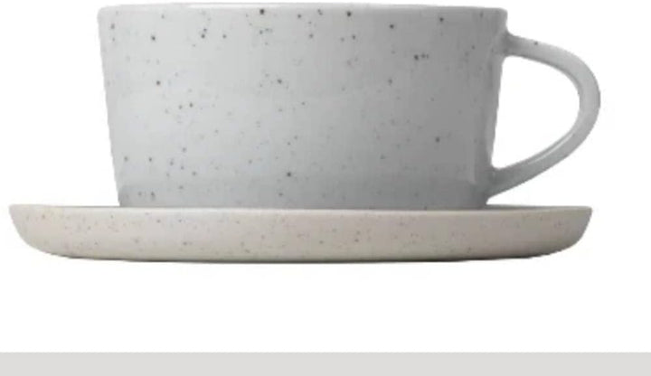 Blomus Teetassen 2er-Set Sablo, Teebecher, Steingut, Cloud, 250 ml, 64158, Cloud