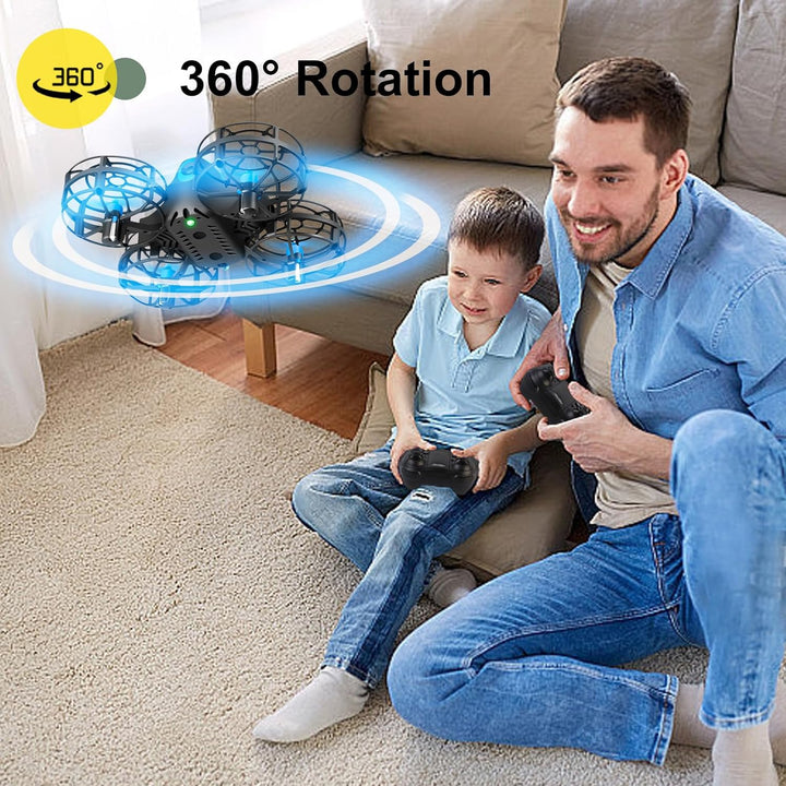 4DRC V18 Mini Drohne für Kinder Anfänger,RC Quadcopter mit 2Akkus Lange Flugzeit,Automatische Höhenh