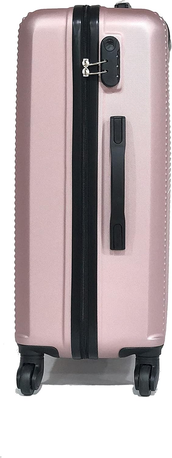 Koffer für mittelgrosse Kabine, gross, mit oder ohne Kosmetiktasche – französische Marke Roségold, 5