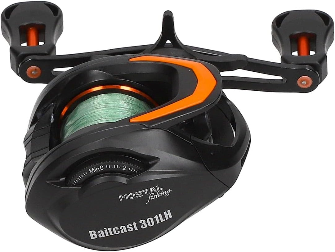 Zander Baitcast Combo CoroCast 1,98m 10–40g + Mostal 301 LH Baitcastrolle inkl. 0,15mm IOX 8X Braid