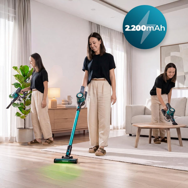 Cecotec Akku-Staubsauger Conga Rockstar P50 Neo. 20000 Pa, 265 W Brushless-Motor, bis zu 50 Min Lauf