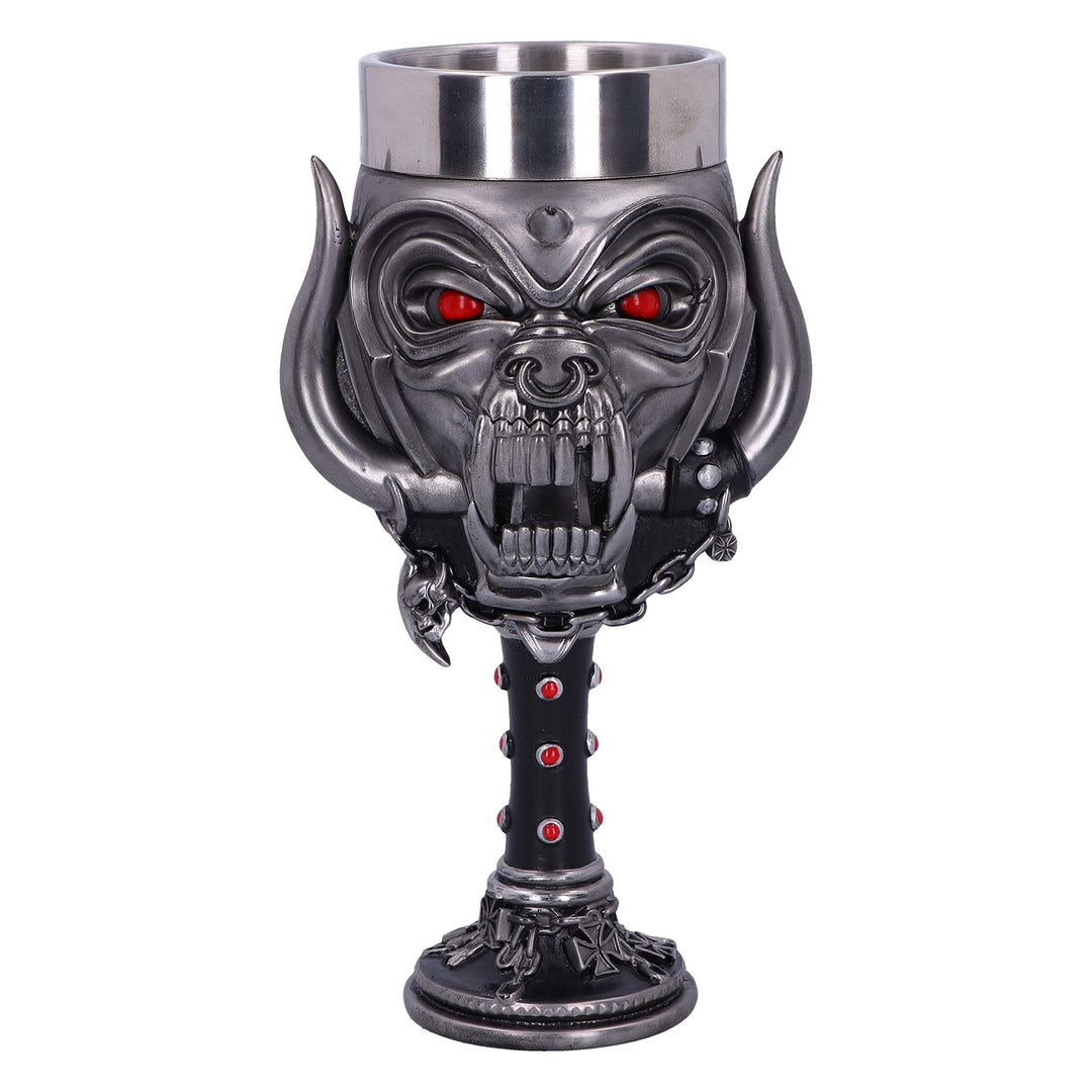 Nemesis Now Officially Licensed Goblet Glass, Silver, 20.5cm Offizielles Lizenzprodukt Motorhead Sna