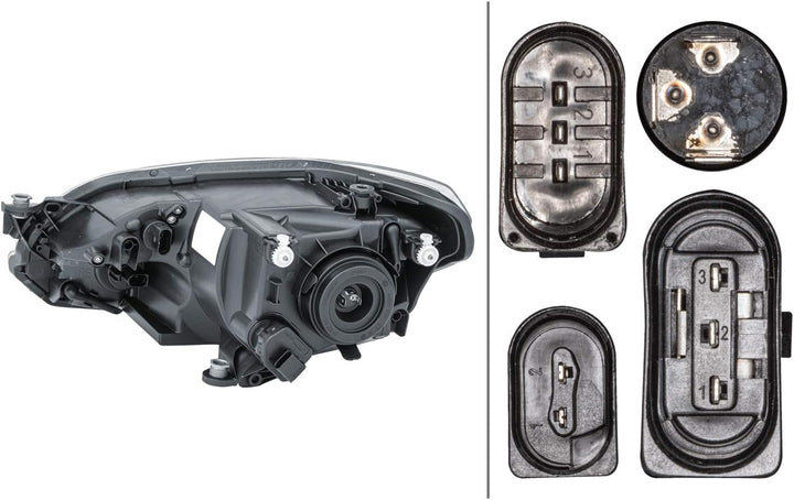 HELLA 1EJ 010 670-061 FF/Halogen-Hauptscheinwerfer - rechts - für u.a. VW Up (121, 122, BL1, BL2), R