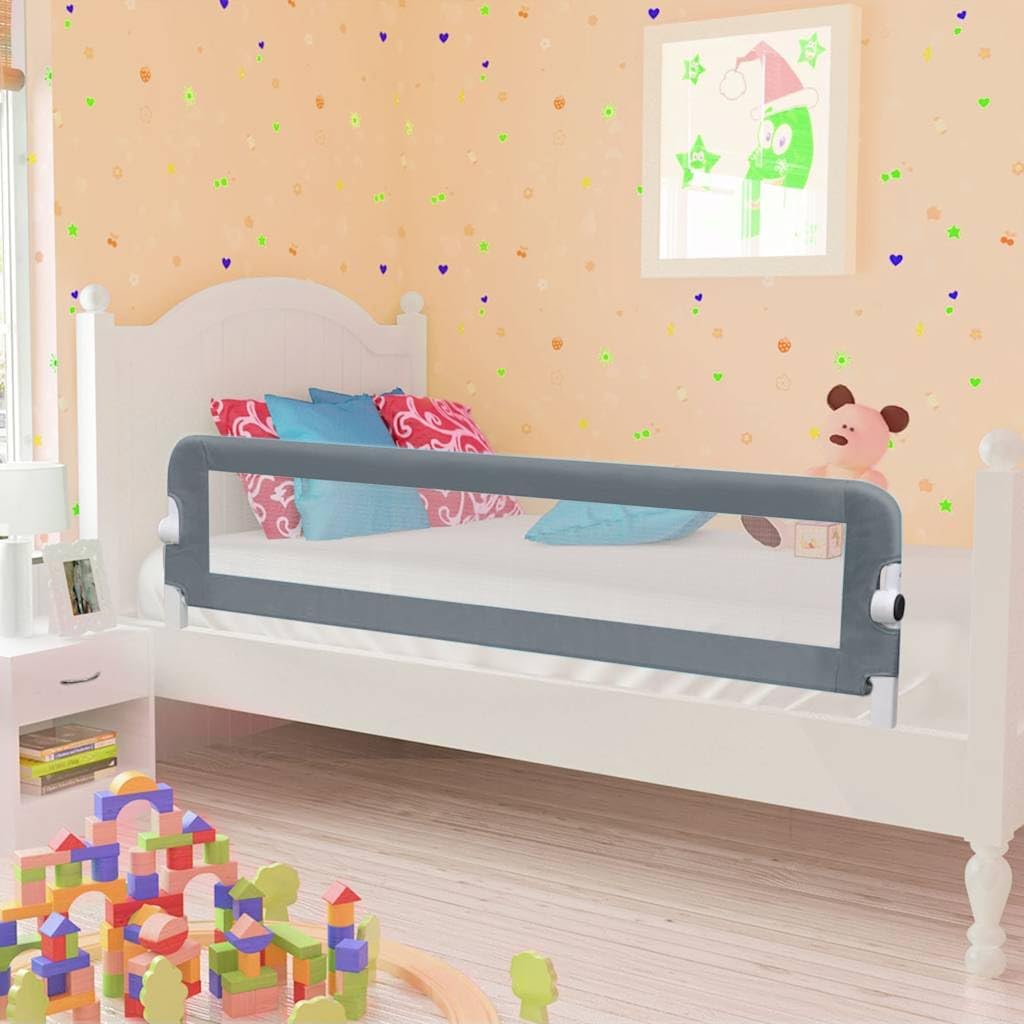 vidaXL Bettschutzgitter Bettgitter Kinderbettgitter Babybettgitter Rausfallschutz Kinder Baby Kleink