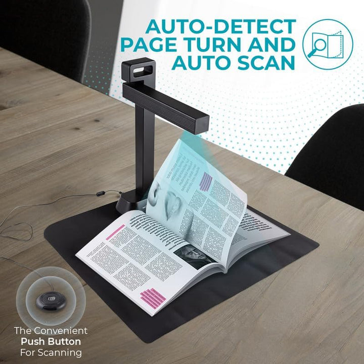 IRIScan Desk Pro. Buchscanner LED, OCR Dokumentenscanner 21MP Kamera Visualizer -v6PRO: PDF-Editor,