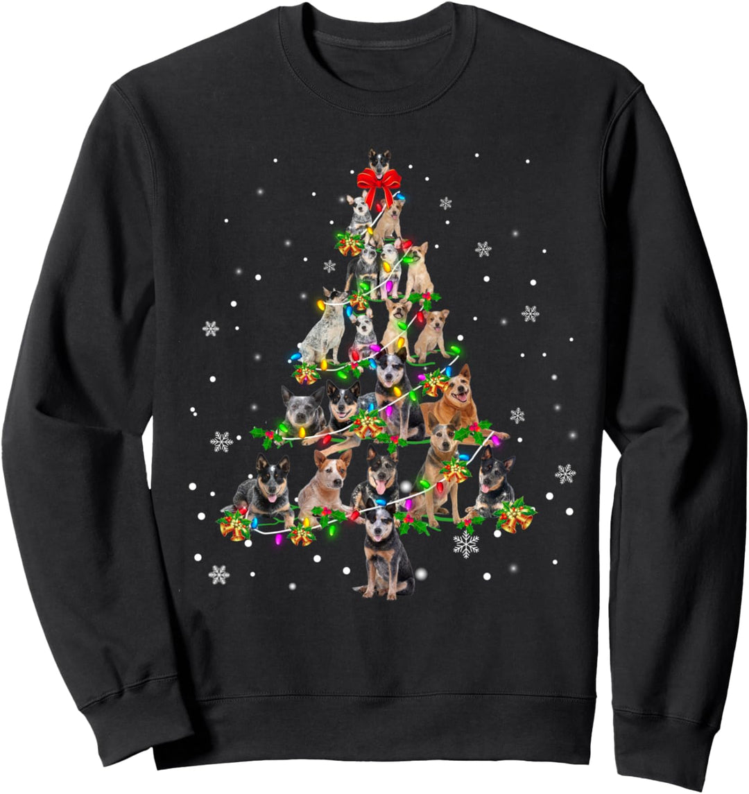 Australian Cattle Dog Christmas Tree X-Mas Sweatshirt