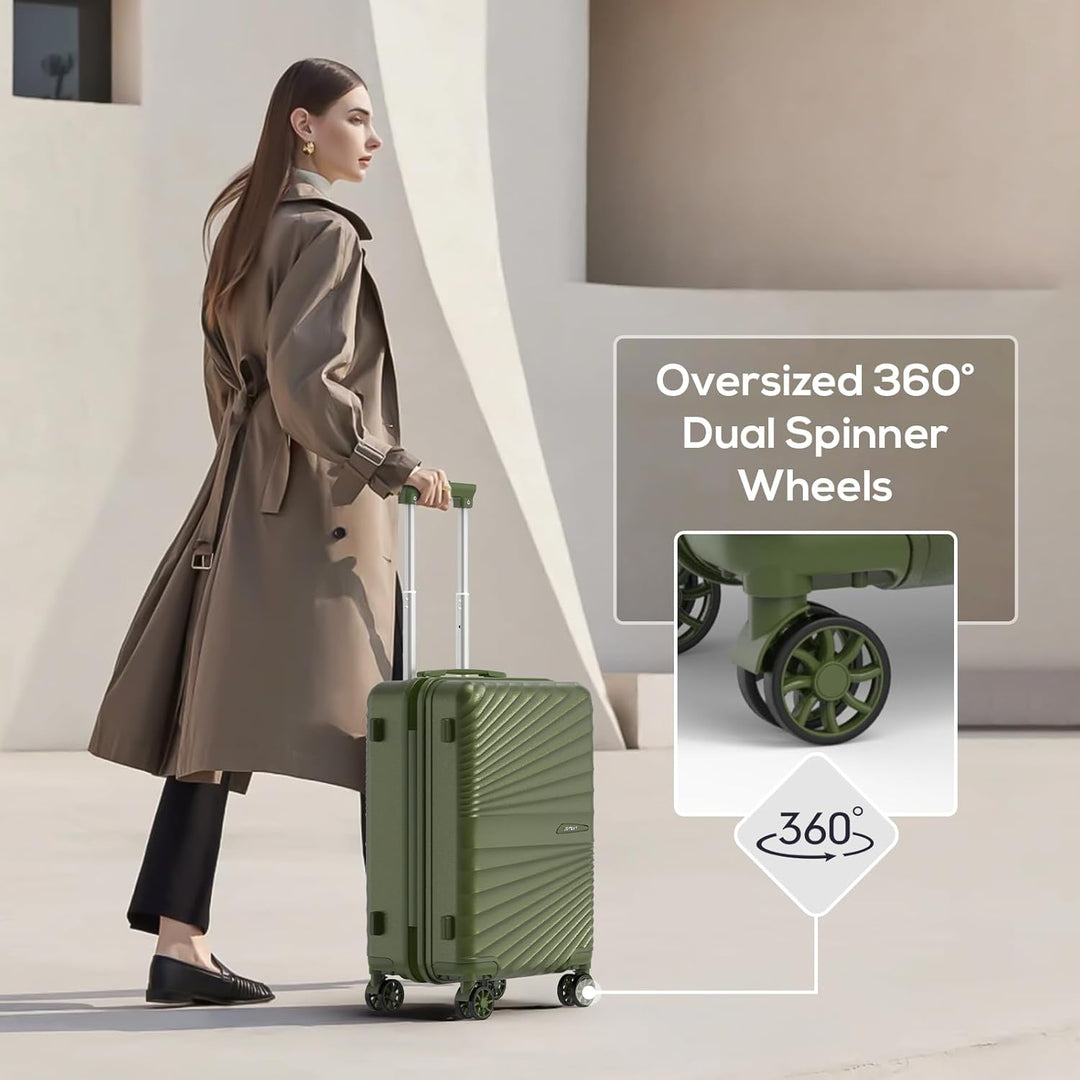 Joyway Kofferset 6tlg Hartschale Leicht mit 4 Rollen und TSA-Schloss Der Gepäcksets Enthält 1 Multif