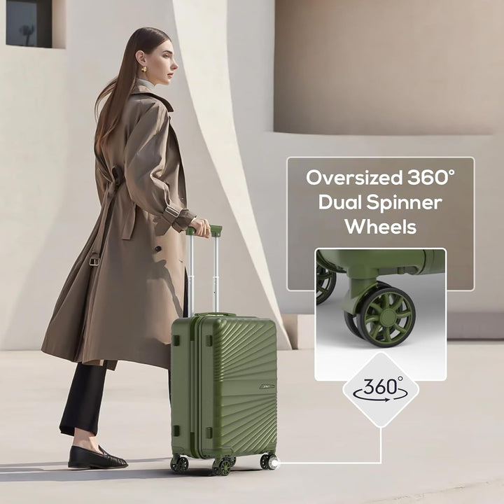 Joyway Kofferset 6tlg Hartschale Leicht mit 4 Rollen und TSA-Schloss Der Gepäcksets Enthält 1 Multif