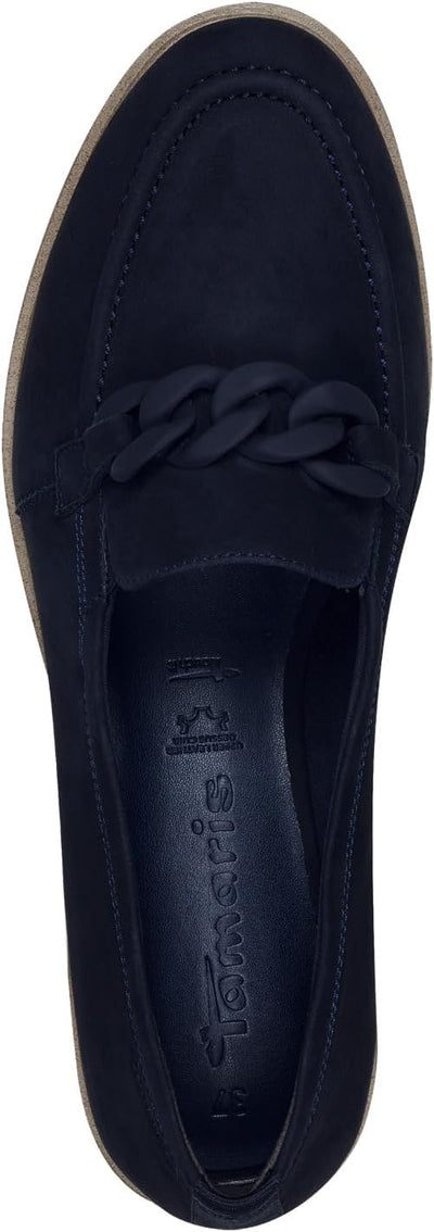 Tamaris Damen Slipper, Frauen Slip On,TOUCHit-Fussbett 37 EU Blau Navy, 37 EU Blau Navy