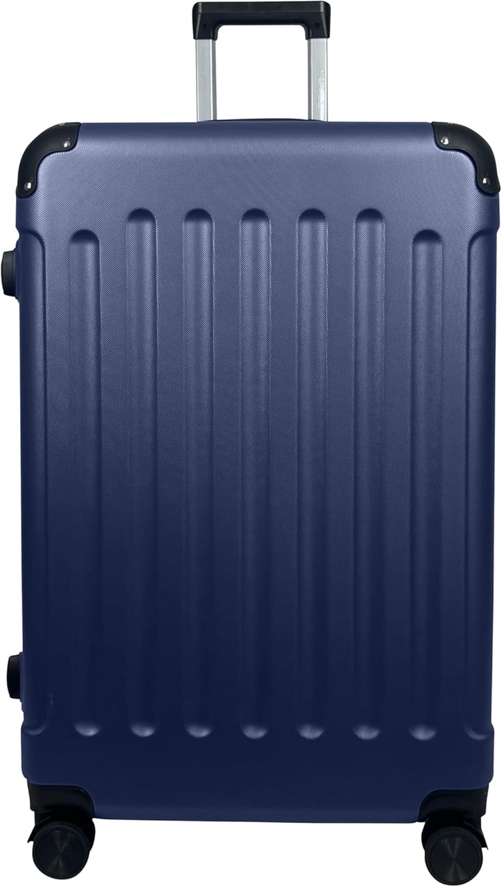 Hartschalen-Koffer Reisekoffer ABS Koffer (Handgepäck-Mittel-Gross-Set) 4 Doppel-Rollen Trolley (Dun
