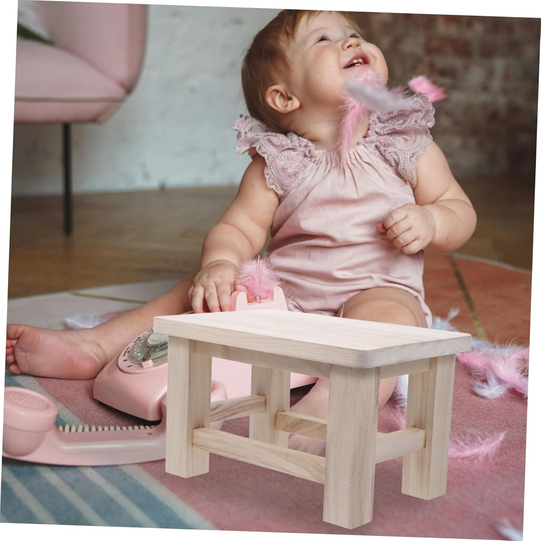 TOPBATHY Holz Hocker Klein Massiv Aus Naturholz Schuhhocker Tritthocker Wechselschuhhocker Für Zuhau