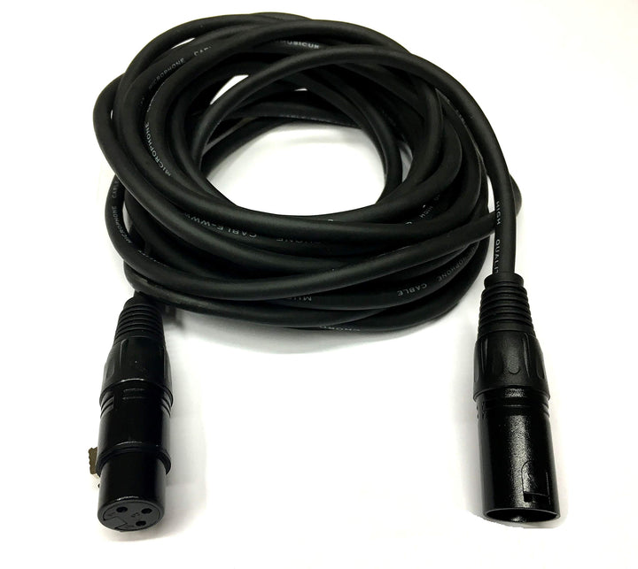 xlr0.5mt-s Kabel Profi Audio DMX Cannon XLR M/F, geflochten, abgeschirmt und Balanced, 0.5 Meter 0,5
