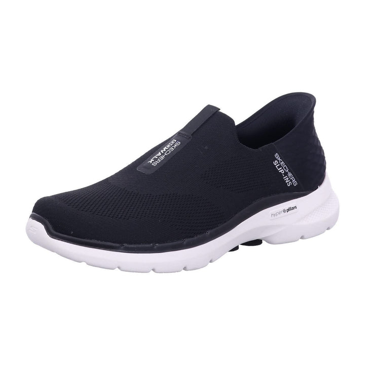 Skechers Herren Go Walk 6-Easy On Sneakers 41 EU Schwarz, 41 EU Schwarz