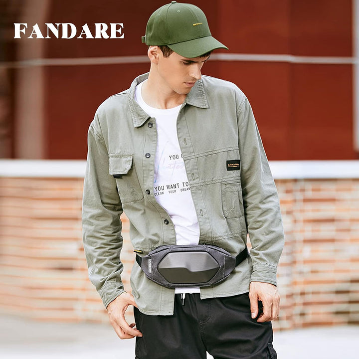 FANDARE Leicht Brusttasche Joggen Bauchtasche Gürteltasche Hüfttasche Sling Bag Schultertasche Umhän