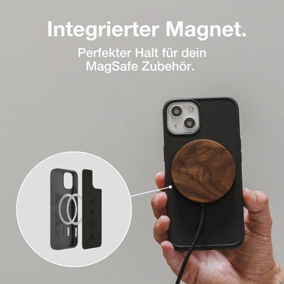 Woodcessories - Magnetische Handyhülle für iPhone 14 Plus kompatibel mit MagSafe, Hülle mit Magnet s