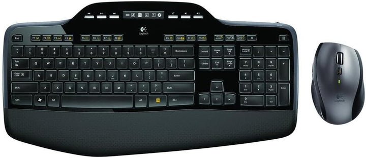 Logitech MK710 Kabelloses Tastatur-Maus-Set, 2.4 GHz Verbindung via Unifying USB-Empfänger, 3-Jahre