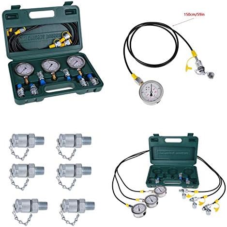 Hydraulisches Manometer, Hydraulikdruck-Test-Kit Druckbeständigkeit für die hydraulische Druckprüfun