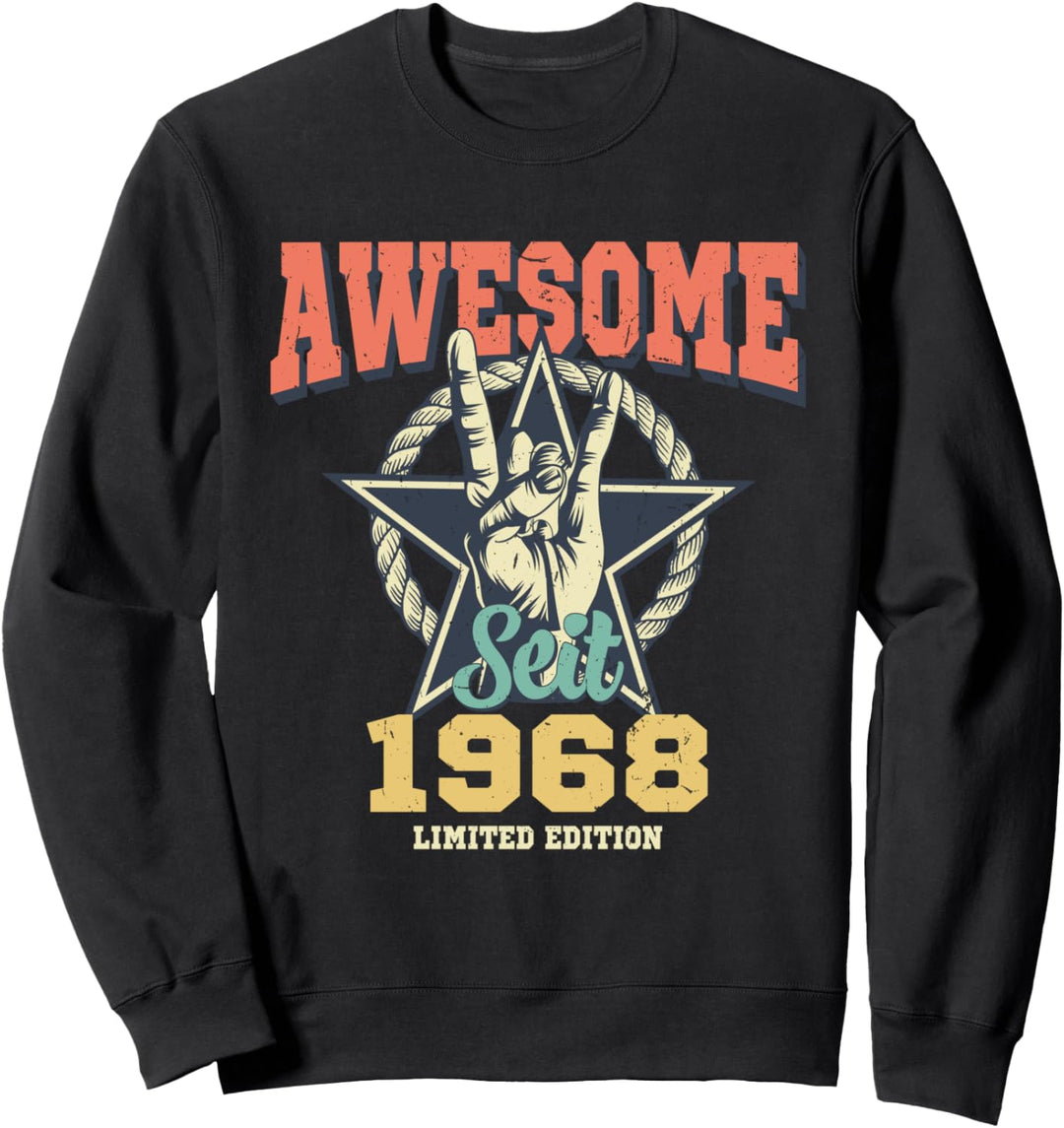 Awesome Since 1968 Jahrgang 52 Geburtstag Geschenk Vintage Sweatshirt