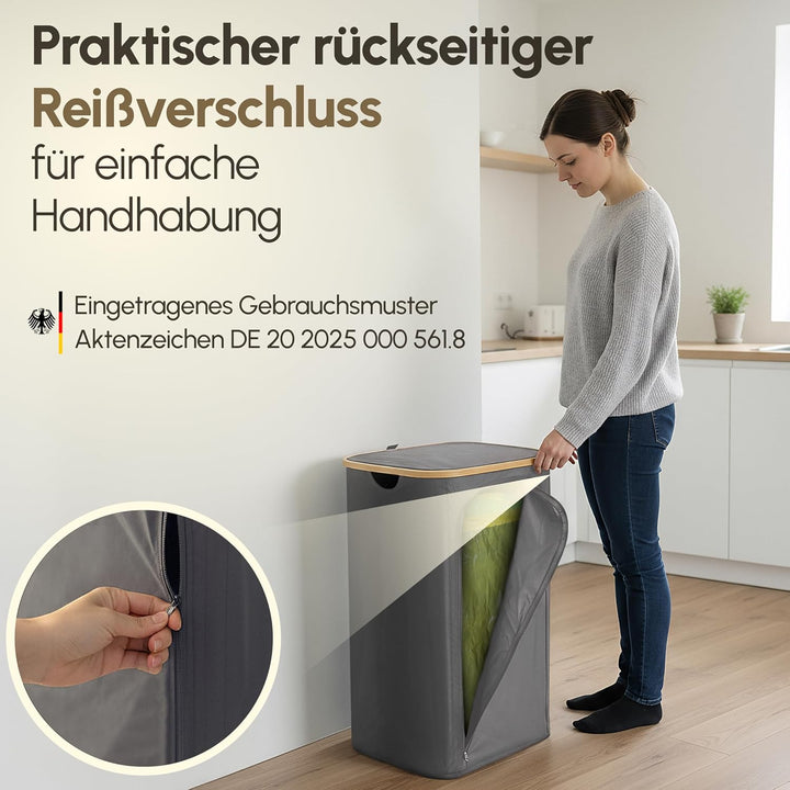Gelber Sack Ständer 110L-Gelber Sack Mülleimer & Müllsackständer für gelbe Säcke - Premium Müllständ