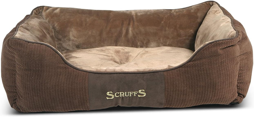 Scruffs 5060319931971 Chester Bed L Choco L 75 x 60 cm Braun, L 75 x 60 cm Braun
