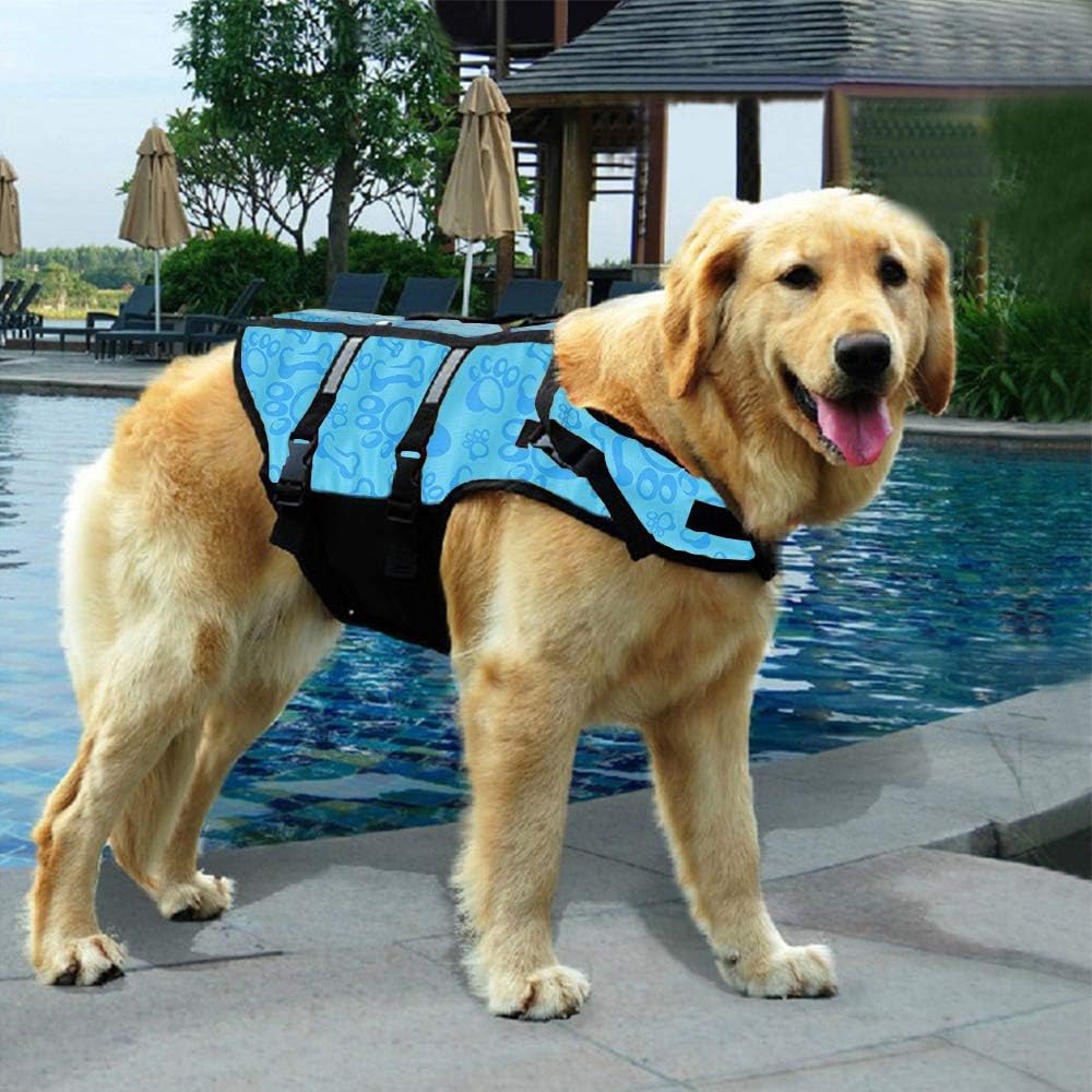 Hund Schwimmweste Schwimmen Sicherheitsmantel Schwimmschwimmweste Lebensretter mit Griff für kleinen