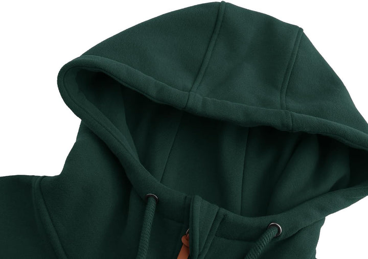 Damen Sweatjacke Kapuzenpullover Zip Hoodie Kapuzenjacke Winter Sweatshirt Jacke M Grün, M Grün