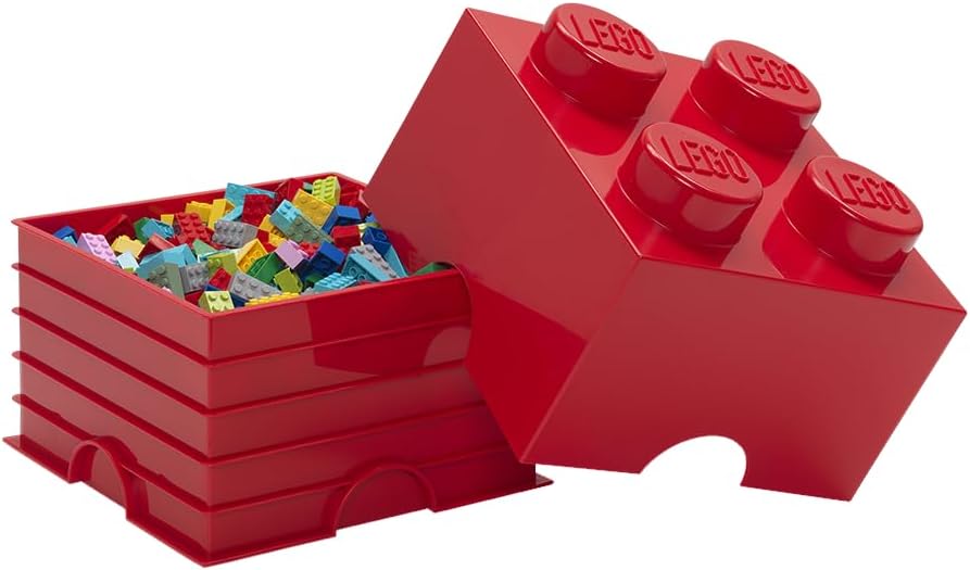 LEGO Storage Brick 4 Medium Red