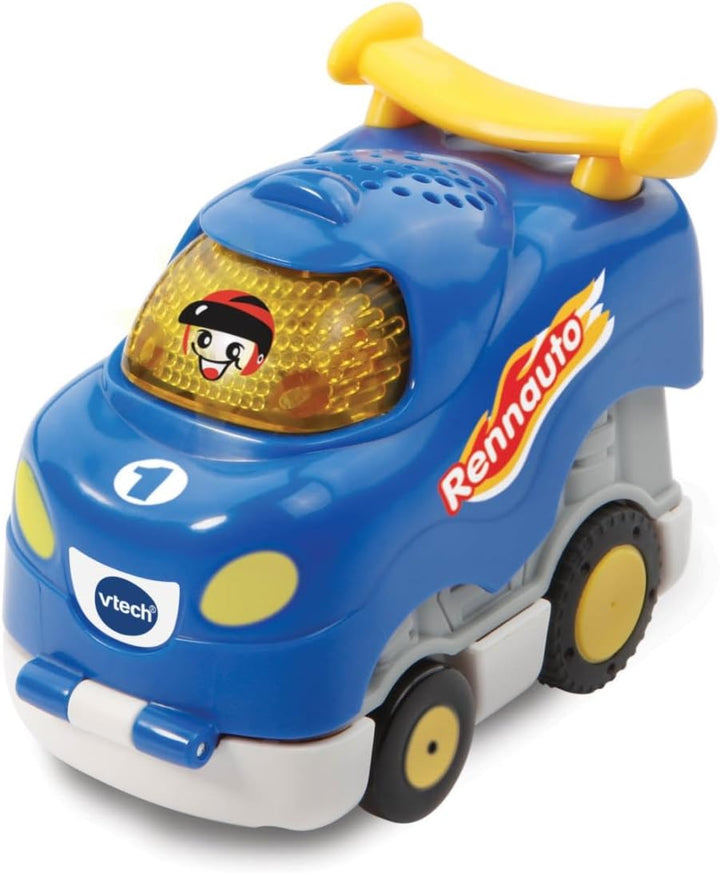 VTech TUT TUT Baby Flitzer - Press and Go Rennauto – Spielzeugauto mit Musik, aufleuchtender Taste u