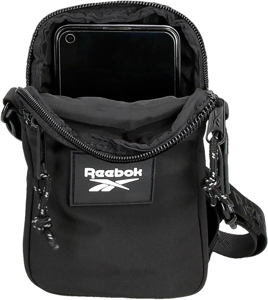 Reebok Damen Elsie Gepäck- Kuriertasche Bandolera Pequeña Schwarz, Bandolera Pequeña Schwarz