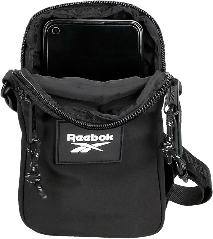 Reebok Damen Elsie Gepäck- Kuriertasche Bandolera Pequeña Schwarz, Bandolera Pequeña Schwarz