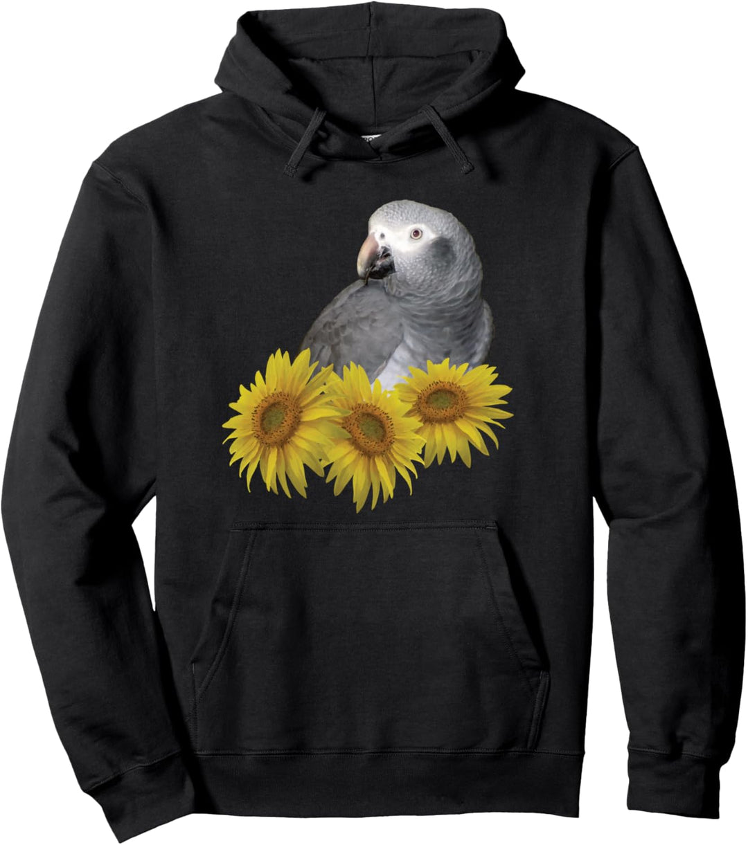Timneh Graupapagei Sonnenblume Pullover Hoodie