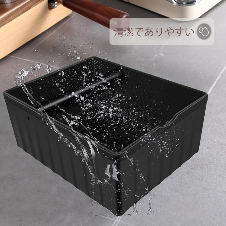 Espresso Klopfbox,ABS abschlagbehälter für siebträger，kaffee abklopfbehälter mit Klopfstange und rut