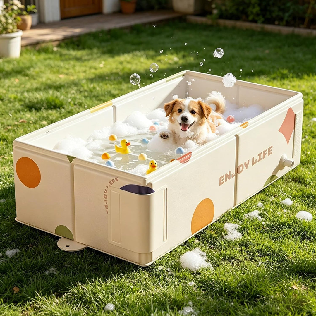 Baby badewanne Faltbare, Tragbare badewanne Baby, Grosse Babywanne für 0-8 Jahre, Integrierte Badewa