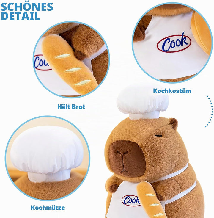 shownicer Plüschtier Capybara Kuscheltier Stofftier Kawaii Capybara Plüsch Kissen Spielzeug Geschenk