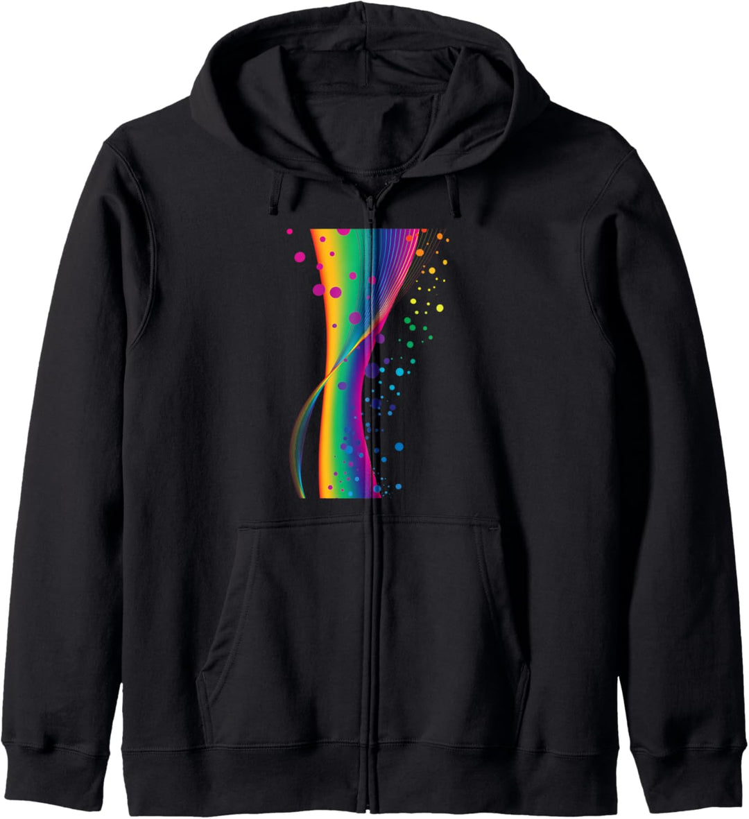 Abstrakte Regenbogen und Blase Design Kapuzenjacke